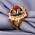 cheap Rings-Women&#039;s Band Ring Statement Ring Opal AAA Cubic Zirconia Gold Brass Zircon Cubic Zirconia Ladies Party Work Wedding Party Jewelry Solitaire Simulated Heart Love Cute