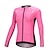 cheap Women&#039;s Cycling Clothing-SANTIC Women&#039;s Long Sleeve Cycling Jersey Solid Color Bike Jersey Top Breathable Quick Dry Ultraviolet Resistant Sports Winter Terylene Mountain Bike MTB Road Bike Cycling Clothing Apparel / Stretchy