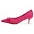 Недорогие Женская обувь на каблуках-Для женщин Весна Лето Осень Искусственная замша Для праздника Бант На каблуке-рюмочке Черный Пурпурный Цвет-леопард 4,5 - 7 см