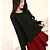cheap Women&#039;s Sweaters-Women&#039;s Solid Red/Black Cardigan , Casual Long Sleeve