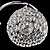 voordelige Plafondlampen-3-Light 40CM（15.6inch） Kristal Plafond Lampen Metaal Galvanisch verzilveren Modern eigentijds 110-120V 220-240V / E12 / E14