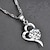 cheap Necklaces-Women&#039;s Crystal Pendant Necklace Solitaire Round Cut faceter Heart Love Hollow Heart Ladies Sterling Silver Crystal Silver White Purple Necklace Jewelry For Wedding Birthday Thank You Daily Casual