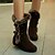 cheap Women&#039;s Boots-Women&#039;s Shoes Suede / Fur Winter Wedge Heel 20.32-25.4cm / &gt;50.8cm / Mid-Calf Boots Buckle Black / Brown