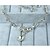 billige Smykkesæt-kvinder sølv rhinestone cubic zirconia legering smykker sæt elegant stil