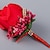 cheap Wedding Flowers-Elegant Rose Wedding/Party Boutonniere with Rhinestone for the Groomsman and Bridesmaid(7*12cm)