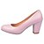 cheap Women&#039;s Heels-Women&#039;s Heels Plus Size Daily Office &amp; Career Solid Colored Summer Chunky Heel Round Toe Business Basic Classic Walking PU Loafer Black White Pink