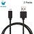 preiswerte Kabel &amp; Ladegeräte-Micro-USB Kabel 2m-2.99m / 6.7ft-9.7ft Kunststoff USB-Kabeladapter Für Samsung