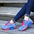 olcso Női sportcipők-Női Cipő Szintetikus Tavasz Ősz Kényelmes Ék sarkú Fűző Kombinált mert Hétköznapi Fekete Sárga Kék