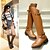 cheap Women&#039;s Boots-Women&#039;s Shoes Chunky Heel Motorcycle Boots/Round Toe Boots Dress/Casual Black/Brown/Red/Gray