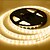 Χαμηλού Κόστους Φωτιστικά Λωρίδες LED-5m Ευέλικτες LED Φωτολωρίδες 300 LEDs 5050 SMD 10mm 1pc Θερμό Λευκό Άσπρο Μπορεί να κοπεί Κατάλληλο για Οχήματα Αυτοκόλλητο 12 V