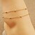 cheap Body Jewelry-Anklet Ladies Party Work Women&#039;s Body Jewelry For Daily Double Copper Alloy Gold Silver