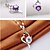 cheap Necklaces-Women&#039;s Crystal Pendant Necklace Solitaire Round Cut faceter Heart Love Hollow Heart Ladies Sterling Silver Crystal Silver White Purple Necklace Jewelry For Wedding Birthday Thank You Daily Casual