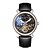 preiswerte Armbanduhr-Herren Armbanduhr Automatikaufzug Wasserdicht / Transparentes Ziffernblatt Leder Band Schwarz / Braun Marke