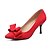cheap Women&#039;s Heels-Women&#039;s Shoes Leatherette Spring Summer Fall Winter Stiletto Heel Bowknot for Wedding Casual Dress Black Red Pink Burgundy
