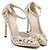 cheap Women&#039;s Heels-Women&#039;s Shoes Synthetic Stiletto Heel Pointed Toe Heels Dress Black/Gold