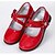 abordables Chaussures filles-Fille Chaussures Cuir Printemps Automne Talon Plat Avec La boucle du crochet Pour Décontracté Noir