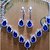 cheap Jewelry Sets-Sapphire Crystal Citrine Jewelry Set Pendant Necklace Tassel Pear Cut Ladies Party Fashion Elegant Colorful fancy Cubic Zirconia Imitation Diamond Earrings Jewelry Gold / Green / Blue For Wedding