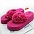 cheap Women&#039;s Slippers &amp; Flip-Flops-Women&#039;s Shoes PVC Summer Flat Heel Flower Black / Red