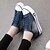Χαμηλού Κόστους Γυναικεία Sneakers-Γυναικεία Ντένιμ Άνοιξη / Καλοκαίρι / Φθινόπωρο Ανατομικό Τακούνι Σφήνα Φερμουάρ / Κορδόνια Σκούρο μπλε / Μπλε Απαλό