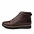 cheap Men&#039;s Boots-Men&#039;s Leather Shoes Leather Spring / Summer / Fall Comfort / Vulcanized Shoes Boots 5.08-10.16 cm / Booties / Ankle Boots Black / Brown / Winter / Lace-up