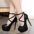 cheap Women&#039;s Heels-Women&#039;s Shoes Stiletto Heel Round Toe Heels Dress Black
