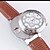 tanie Zegarki klasyczne wizytowe-Męskie Zegarek na nadgarstek Kwarc Czarny / Brązowy Kreatywne Analog Średni brąz 5# 6# Rok Żywotność akumulatora