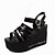 cheap Women&#039;s Sandals-Women&#039;s Shoes Leatherette Platform Peep Toe/Creepers Sandals Office &amp; Career/Dress/Casual Black/White/Silver
