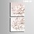 cheap Prints-E-HOME® Stretched Canvas Art Flower Decorative Painting Set of 2