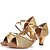 preiswerte Lateinamerikanische Schuhe-Damen Schuhe für den lateinamerikanischen Tanz Sandalen Kubanischer Absatz Paillette Schnalle Silber / Gold / Innen / Leder