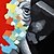 olcso Absztrakt festmények-Hang festett olajfestmény Kézzel festett - Pop-művészet Modern Tartalmazza belső keret / Nyújtott vászon