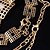 cheap Jewelry Sets-Lucky Doll Women&#039;s Vintage 18K Gold Plated Zirconia Cut Out Necklace &amp; Earrings &amp; Bracelet &amp; Ring Jewelry Sets