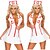 baratos Fantasias Sexy-Mulheres Cinquenta Tons Trajes de carreira Enfermeiras Uniformes Hospitalares Traje Cosplay Festa a Fantasia Trajes sensuais Estampa Colorida Brinco
