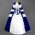 Χαμηλού Κόστους Lolita Φορέματα-Γοτθική Λολίτα Steampunk® Δαντέλα Γυναικεία Φορέματα Cosplay Μακρυμάνικο Μακρύ Μήκος
