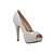 cheap Women&#039;s Heels-Women&#039;s Spring Summer Fall Platform Satin Wedding Dress Party &amp; Evening Stiletto Heel Platform Crystal Beading White