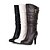 Χαμηλού Κόστους Γυναικείες Μπότες-Γυναικεία Τακούνι Στιλέτο Φερμουάρ Δερματίνη 25.4-30.48 cm / Μπότες στη Μέση της Γάμπας Φθινόπωρο / Χειμώνας Μαύρο / Καφέ / Λευκό
