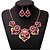 cheap Jewelry Sets-Jewelry Set Beads Statement Ladies Vintage Party Work European Cubic Zirconia Earrings Jewelry Rainbow For Wedding Masquerade Engagement Party Prom Promise 1 set / Necklace
