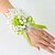 cheap Wedding Flowers-Big Size Green Calla Wedding/Party Wrist Corsages for the Bridesmaid &amp; Bride(9*16cm)