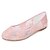 olcso Esküvői cipők-Női Tavasz / Nyár Balerinacipő Lapos Fekete / Rózsaszín / Kristály / Esküvő / Party és Estélyi