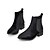 Χαμηλού Κόστους Γυναικείες Μπότες-Γυναικεία παπούτσια - Μπότες - Φόρεμα / Καθημερινά - Χαμηλό Τακούνι - Στρογγυλή Μύτη / Μοντέρνες Μπότες - Βελούδο / Δερματίνη -Μαύρο /