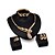 cheap Jewelry Sets-Jewelry Set Statement Vintage Party Work Casual Link / Chain Cubic Zirconia 18K Gold Earrings Jewelry Gold For Party 1 set / Necklace