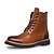 Χαμηλού Κόστους Ανδρικές Μπότες-Αντρικό Παπούτσια Δέρμα Άνοιξη Φθινόπωρο Χειμώνας Ανατομικό Μοντέρνες μπότες Μπότες Κορδόνια Για Causal Μαύρο Καφέ καφέ