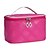 cheap Cosmetic Bags &amp; Cases-Women Cosmetic Bag Nylon All Seasons Outdoor Barrel Zipper Black Silver Ruby Green Blue