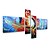 Недорогие Популярные картины-Ручная роспись АбстракцияModern 4 панели Холст Hang-роспись маслом For Украшение дома
