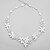 tanie Collares-Crystal White White White Necklace Jewelry for Wedding Party Birthday Engagement