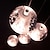 preiswerte Cluster-Design-Pendelleuchte 5-Licht 10 (4 “) Kristall LED Pendelleuchte Metall Cluster Chrom moderne zeitgenössische 90-240V