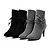 Χαμηλού Κόστους Γυναικείες Μπότες-Γυναικείο Παπούτσια Φλις Φθινόπωρο Χειμώνας Τακούνι Στιλέτο Μποτίνια Κορδόνια Για Causal Φόρεμα Πάρτι &amp; Βραδινή Έξοδος Μαύρο Γκρίζο