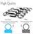 cheap Fishing Accessories-200PCS Ball Bearing Swivel Solid Rings Fishing Connector Size 4# Steel Alloy Fishing Tools