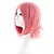 Недорогие Парик из искусственных волос без шапочки-основы-Косплэй парики Парики из искусственных волос Волнистый Волнистый Парик Розовый Розовый Искусственные волосы Жен. Розовый