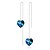 cheap Earrings-Women&#039;s Crystal Drop Earrings Hanging Earrings Silver Plated Earrings Jewelry Screen Color For