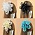 baratos Capacete de Casamento-Tule / Pena Fascinadores / Flores / Chapéus com 1 Casamento / Ocasião Especial / Casual Capacete / Presilha de cabelo
